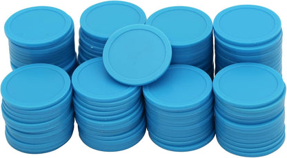 35MM/1.37-inch Box of 120 Counting Coins for Poker Chips and Game Coins (Light Blue, 35MM/1.37-inch)