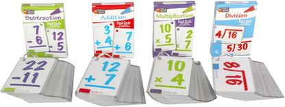 Regal Games Math Flash Cards for Multiplication & Division - 1st, 2nd, 3rd Grade & More - Flash Cards Math for Kids (112 Cards - 2 Packs)
