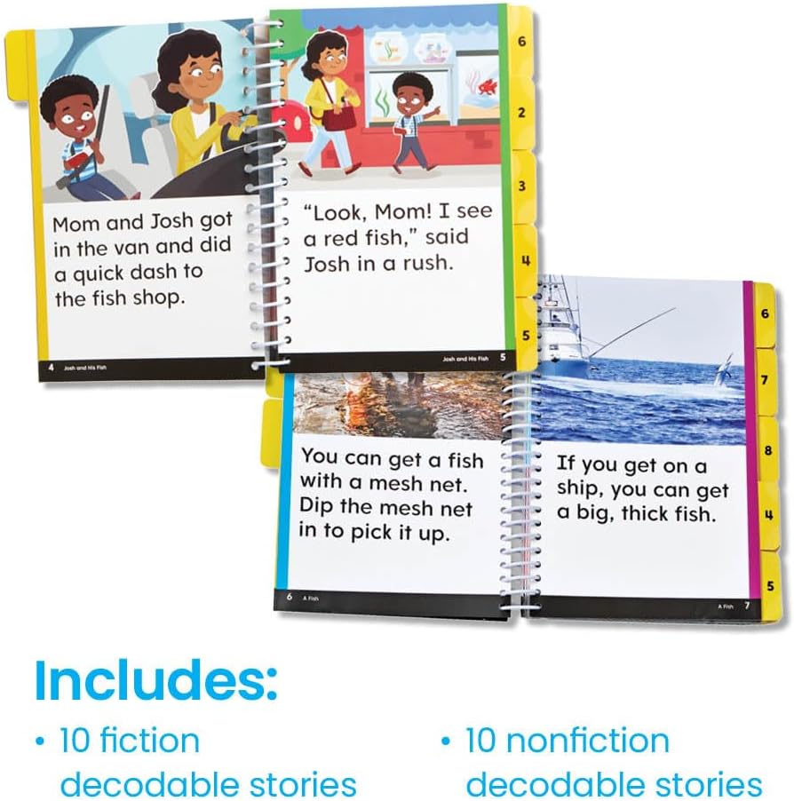 hand2mind Guided Phonics + Beyond Decodable Books Unit 2, CVC Books for Beginning Readers, Science of Reading Classroom Materials, Learn to Read Leveled Readers, Preschool Curriculum for Teachers