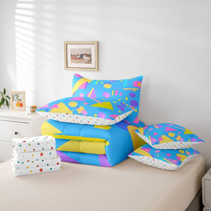 Erosebridal Chemical Equation Bed in a Bag Queen Comforter Set 7 Piece,Chemistry Bedding Sets Science Students Learning Gift Sheet Set with Comforter,Molecular Formula Education Bed Set - Colors B