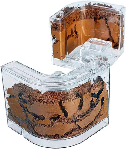 Ant Habitat Ant Farm Ant Castle Ant Castle Filled Clay Sand Ant Farm Ant Nest　Habitat Professional Ant Nest Farm Ant Nest Ant House Ant Nest Farm(1pcs), Clear