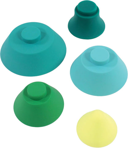 Hudson Baby Silicone Stacking Toy, Rocket, One Size
