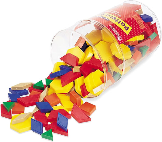 Learning Resources Plastic Pattern Blocks - Set of 250, Ages 3+