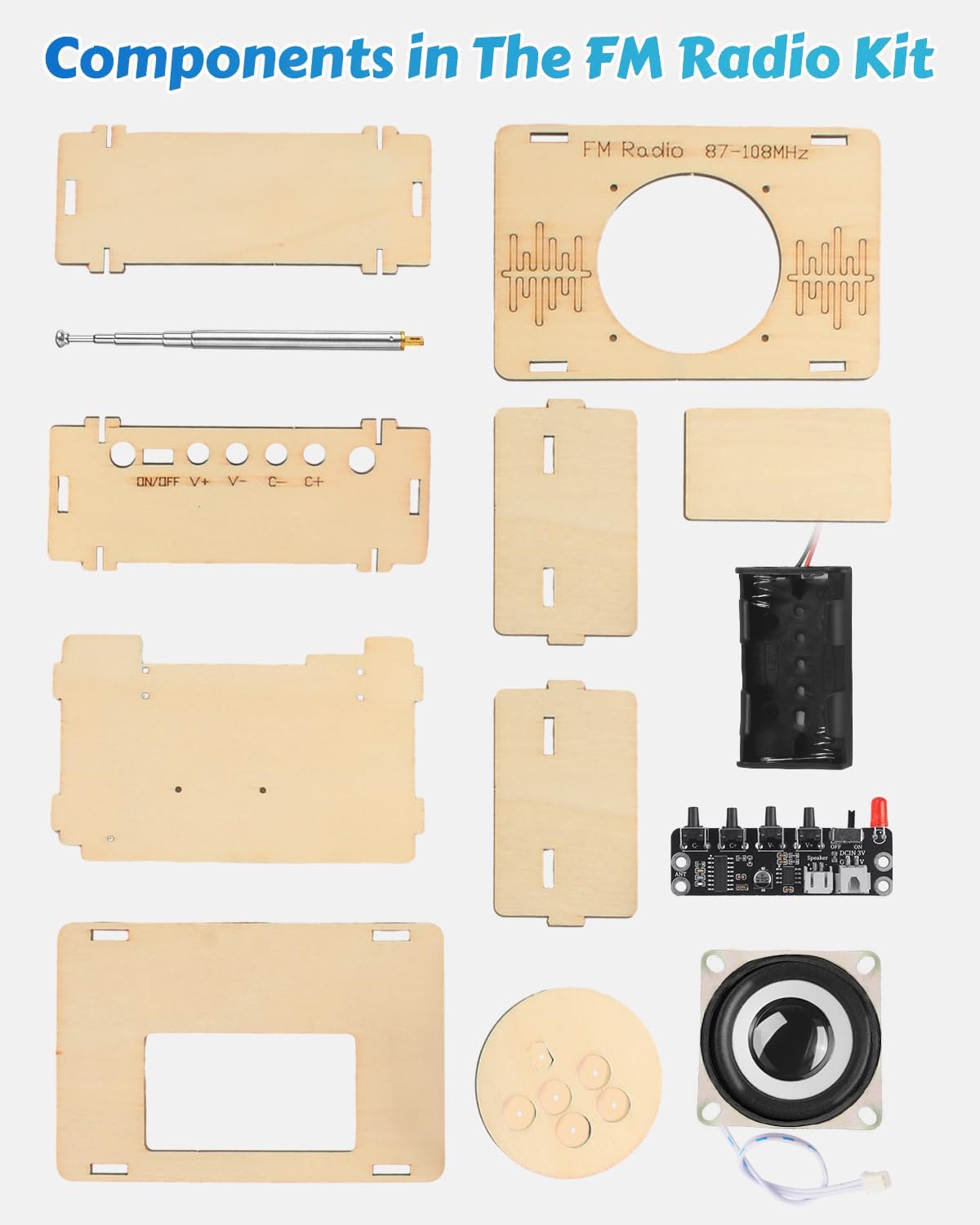 Poraxy Science Kits for Kids Age 8-12 12-14, STEM Kits 8-10, Build Your Own FM Radio Kit, Electronic DIY Experiment Engineering Building Project, Toys Gifts for Teen Boys Girls 9 11 13 15 16+
