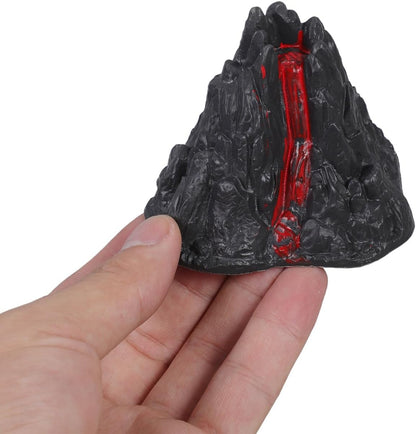 BESPORTBLE Toy Volcanoes 8Cm Realistic Volcano Model Set for Dinosaur Scenes Educational Use Home Decoration Plastic Playset 10 Pieces