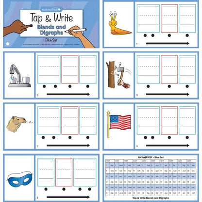 Really Good Stuff Tap and Write CVC Words - 120 Cards