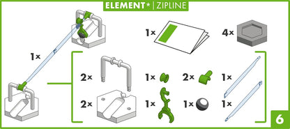 Ravensburger GraviTrax Element Zipline. Can be Combined with All GraviTrax Product Lines and Construction Toys for Children from 8 Years