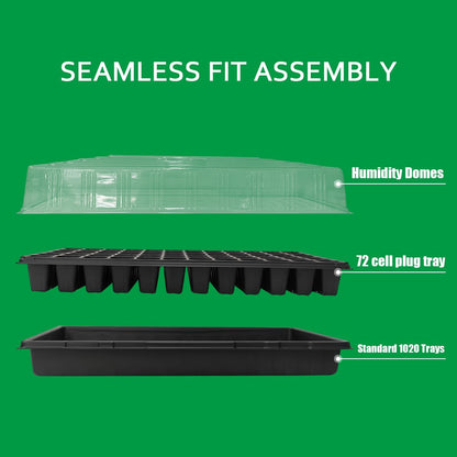 RooTrimmer 10 Pack 1020 Mesh Trays, Extra Strength 1020 Mesh Bottom Trays with Holes, 20'' x 10'', Heavy Duty Propagation Flats for Microgreens, Seed Starting, Soil Blocks, Hydroponics & Wheatgrass