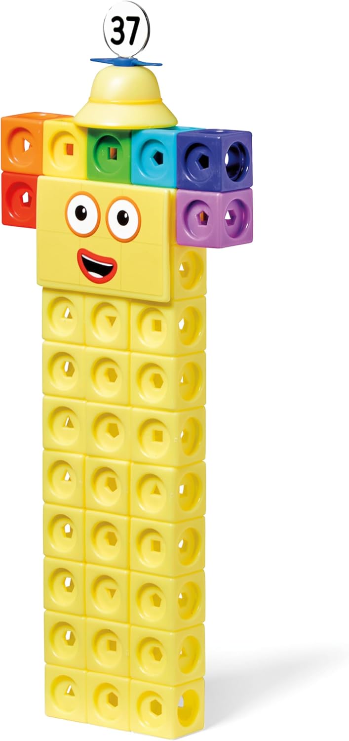 hand2mind Numberblocks 31-40 MathLink Cubes Activity Set - Learn Numbers & Early Math Skills, Preschool and Kindergarten Learning Activities, Educational Toys for Kids, Counting Math Manipulatives