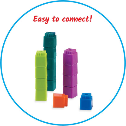 hand2mind Interlocking UniLink Math Linking Cubes, Teacher Counting Blocks for Math, Counting Cubes for Kids Math, Classroom Manipulatives for Elementary, Counters for Kids Math (Set of 2000)