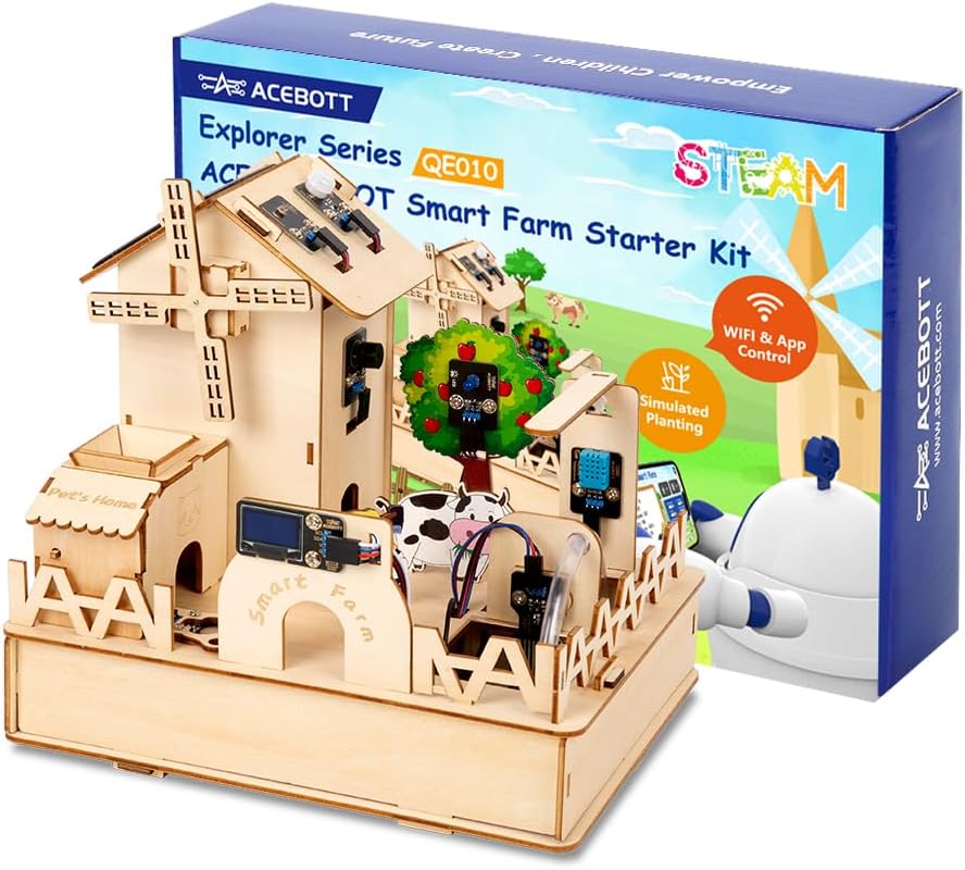 Robotics Kit for Kids Ages 8–12 12-16, ACEBOTT Smart Robot Car Kit with 3MP Camera, STEM Toys for Boys Compatible with Arduino & Scratch,App & Remote Control,STEM Gift for Boys, Girls,Teens and Adults