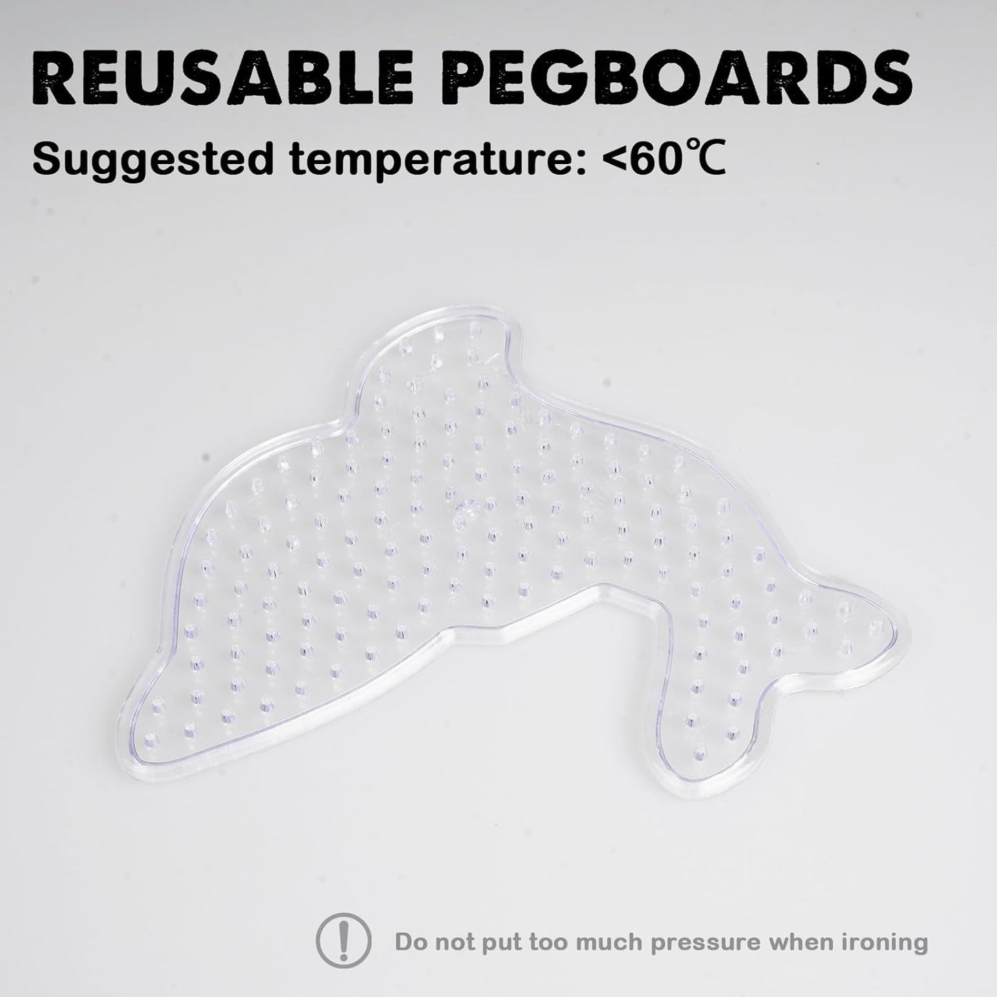 FUNZBO 20 pcs Pegboards for 5mm Fuse Beads Project- Animal Shape Pegboards for Arts and Crafts with Keychains, Hang Ropes and Tweezers, Gifts for Boys and Girls (Beads Not Included)