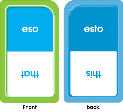 School Zone Spanish Basic Sight Words Flash Cards: 56 Cards, 108 Words, Kindergarten, 1st Grade, Palabras Basicas Tarjetas Ilustrativas, Bilingual, ESL, Language Immersion (Spanish/English Edition)
