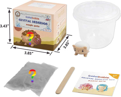 Crystal Growing Toys for Kids - Vibrant Colorful Crystal Hedgehog to Grow,Science Experiments Learning and Education for Kids STEM Gifts for Boys & Girls 8 Years + (Moss Green)