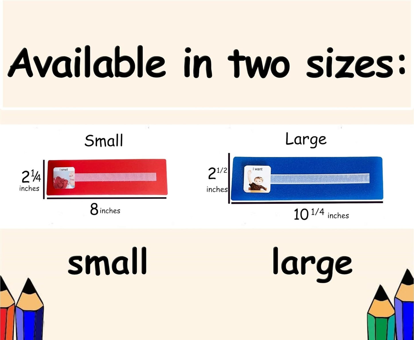 Smile4autism Large 2.5x10 ¼” Tools Perfect to Keep Your Loose Visual Picture Cards Organized. Autism, ABA, ADHD, Language & Apraxia Aspergers