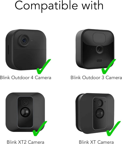 Wasserstein Solar Panel with Internal Battery - Compatible with Blink Outdoor 3/4 & Blink Outdoor 2K+ (New Model) (Black) - Camera NOT Included