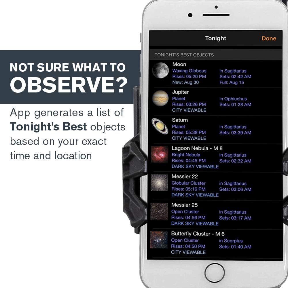 Celestron StarSense Explorer LT 80AZ App-Enabled Telescope – 80mm Refractor with Smartphone Dock & StarSense App – iPhone & Android Compatible – Easy-to-Use for Beginners