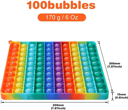 DK-SIMINA Multiplication Tables Games 12x12 Flash Card Toys, POP Create Various Multiplication Formulas for Teachers, Two-Sided Tables