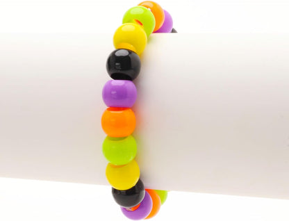 300 Acrylic Large Hole Beads for Crafts and for Hair 10mm x 12mm Acrylic Barrel Beads with 5.7mm Large Hole, Glossy Primary Assortment
