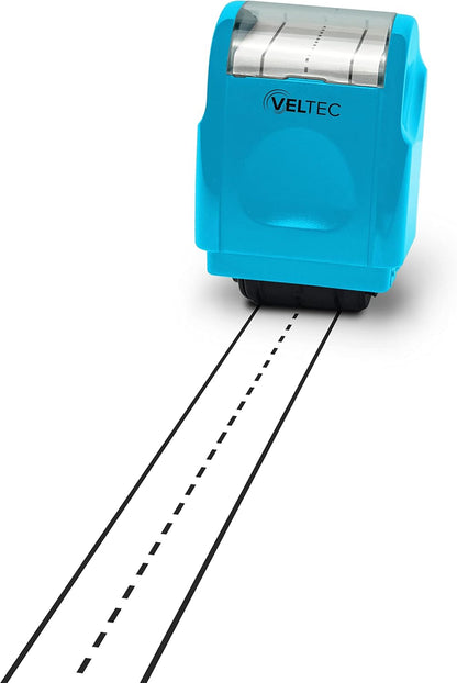 Veltec Dashed Handwriting Lines Practice Roller Stamp for Kids, Parents and Teachers (Black)