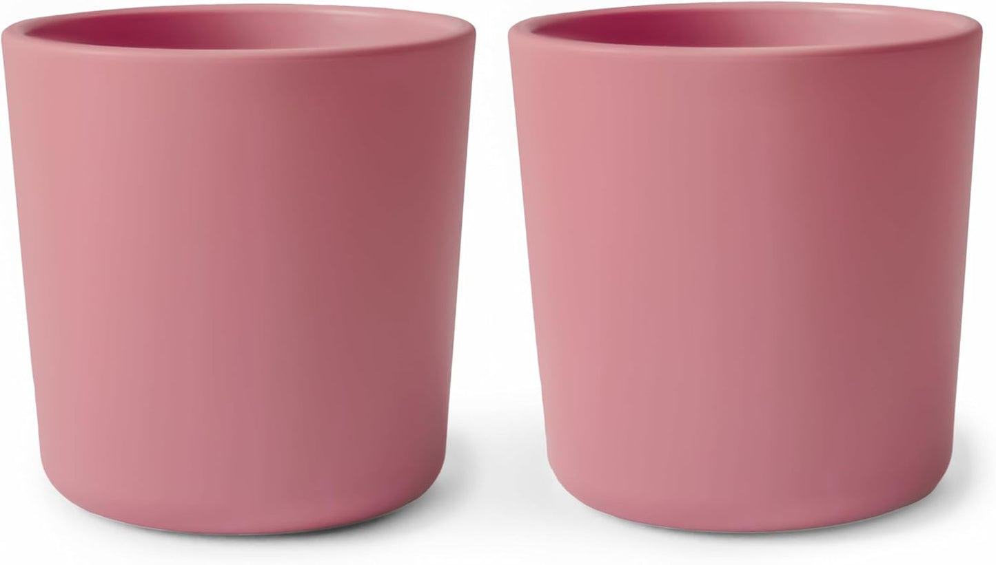 mushie Dinnerware Cups For Kids | Made in Denmark, Set of 2 (Ivory) - Colors B