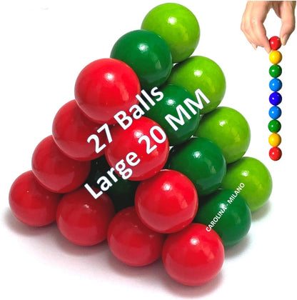 Science Kit Toys 27 PCS Colorful Magnets Building Blocks, Large Hematite Magnetic Stones, Stress Relief Autism, Home Office Kids Adults Intelligence Development Educational Birthday Party