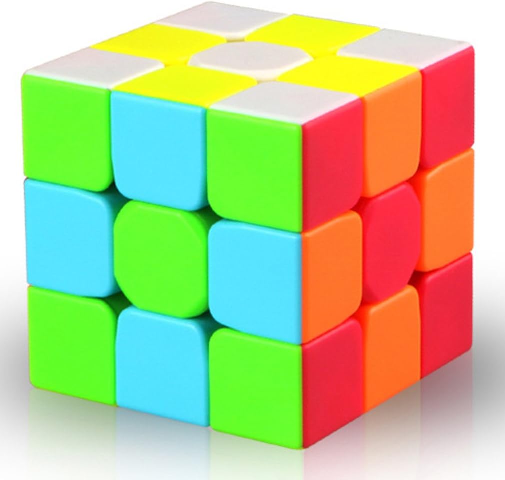 TANCH QIYI Speed Cube 2X2X2 No Stickers Magic Cube Puzzle Toy for Kids & Adults (Colorful)…