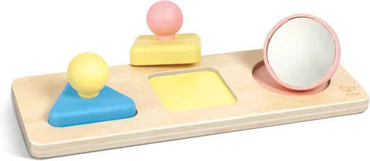 Hape Montessori Mirror Shape Puzzle | Educational Sensory Toy with Color Effects for Babies Ages 10+ Months