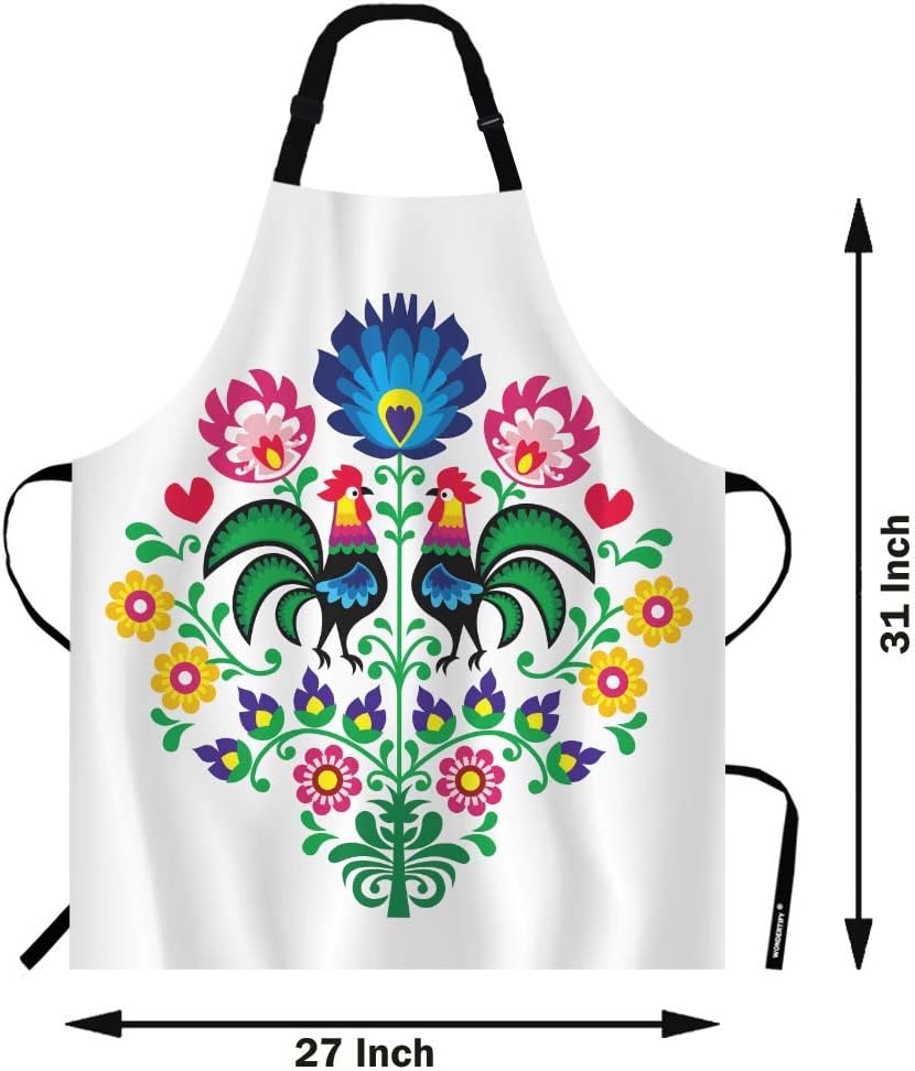 WONDERTIFY Science Education Sketch Apron,Laboratory Chemistry Book Equation Loupe Beaker Flask Glass Bib Apron with Adjustable Neck for Men Women,Suitable for Kitchen Cooking Chef Grill Bistro Apron