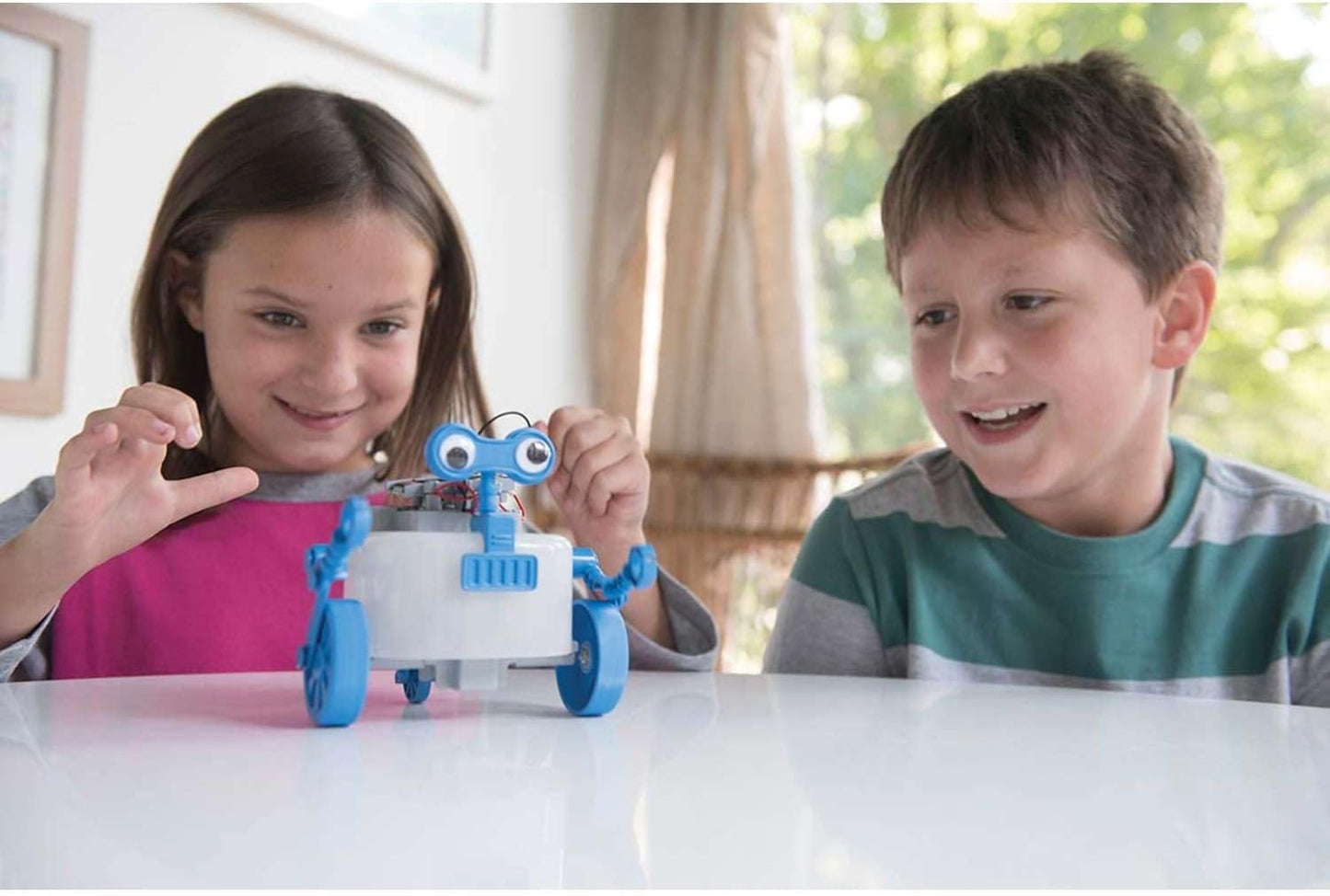 4M: Green Science: Rover Robot - DIY Robotics Assembly Kit, Solar & Battery Hybrid Power Rolling, STEM Building, Physics Toy Activity Set, Kids Age 5+