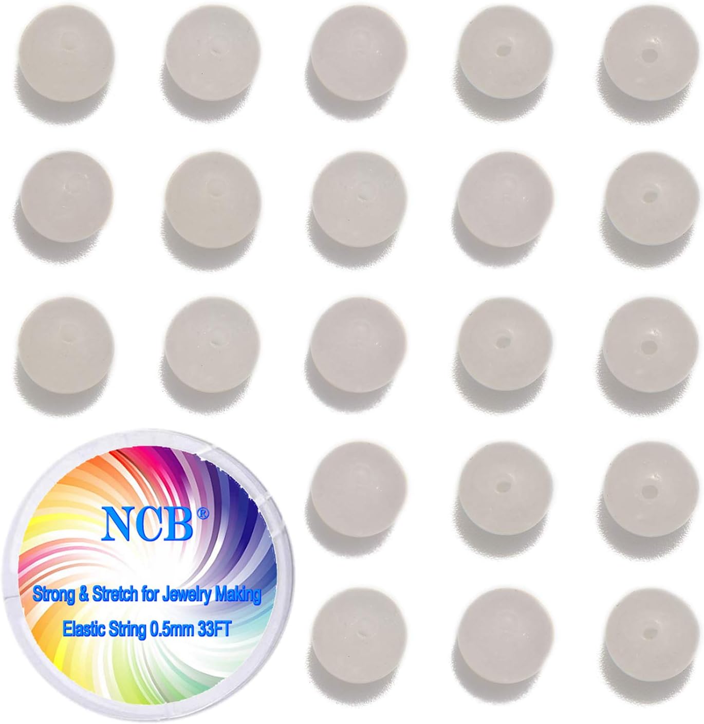 NCB 100pcs Original Natural Stone Beads Gemstone Round Loose Beads 6mm 8mm 10mm (Blue Aventurine, 6mm 100Beads) - Colors A