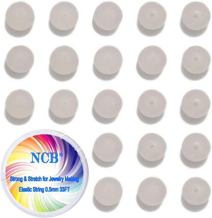 NCB 100pcs Original Natural Stone Beads Gemstone Round Loose Beads 6mm 8mm 10mm (Blue Aventurine, 6mm 100Beads) - Colors A