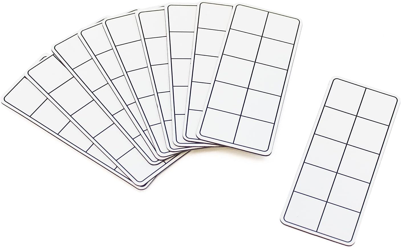 Junior Learning Ten Frames Rainbow Set,Multi,1.96 H x 5.91 L x 7.8 W,JL614