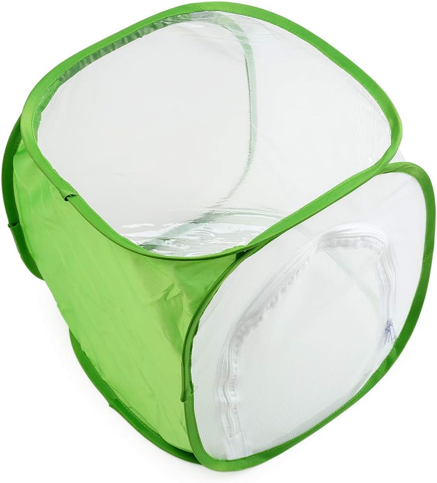 RESTCLOUD Professional Butterfly Habitat Insect Cage Caterpillar Enclosure Pop-up Polyester Bottom for Easier Clean