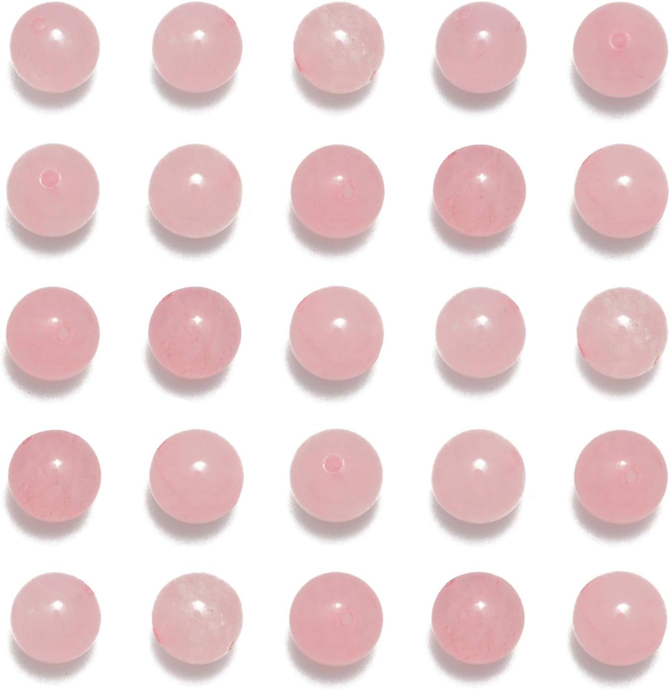 NCB 100pcs Original Natural Stone Beads Gemstone Round Loose Beads 6mm 8mm 10mm (Blue Aventurine, 6mm 100Beads) - Colors A