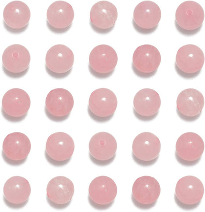 NCB 100pcs Original Natural Stone Beads Gemstone Round Loose Beads 6mm 8mm 10mm (Blue Aventurine, 6mm 100Beads) - Colors A