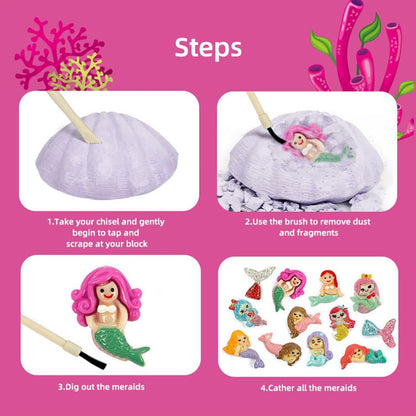 Liberty Imports 12-Pack Gem Digging Kit for Kids - Exciting Gemstone Mining Adventure - Educational STEM Crystal and Mineral Excavation – Party Favor Science Toys