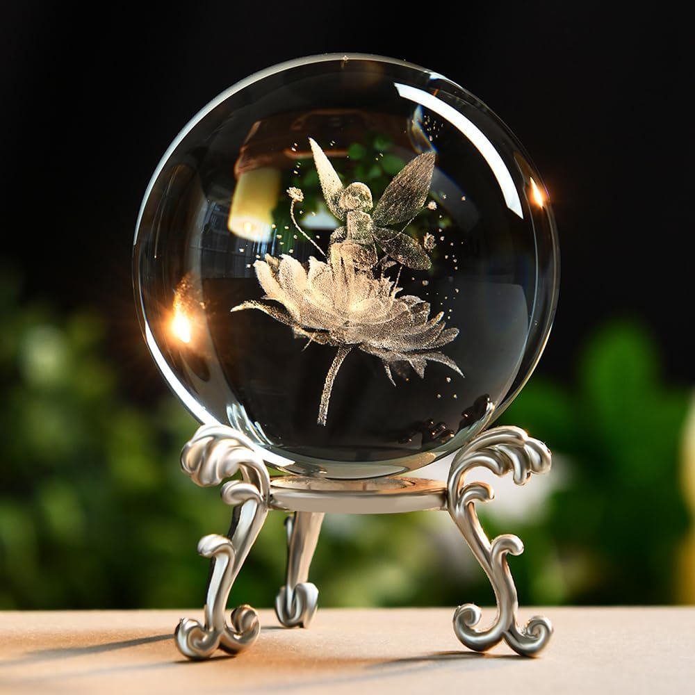 3D Solar System Crystal Ball Universe Gifts 60mm Glass Astronomy Globe Decor Science Planets Model Gift Space Themed Gifts for Space Enthusiasts and Model Collectors