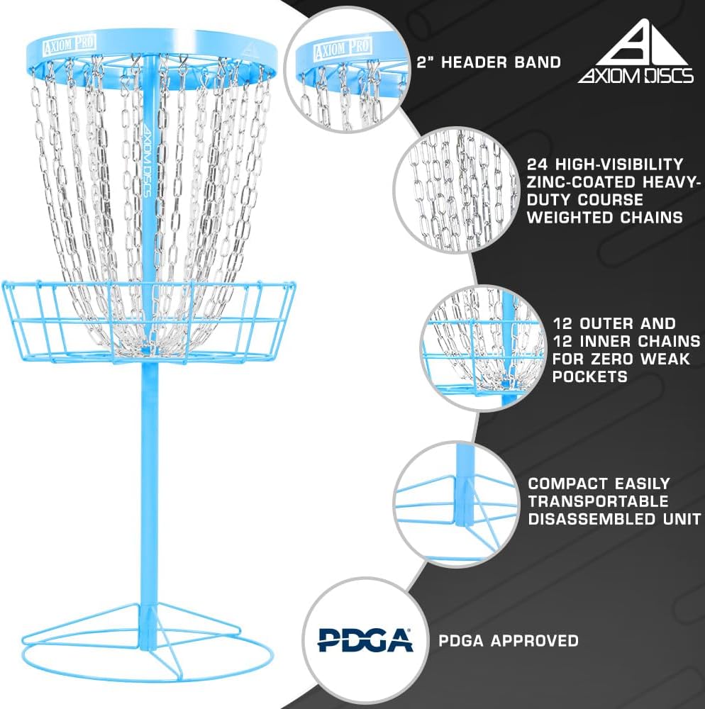Axiom Discs Pro 24-Chain Disc Golf Basket