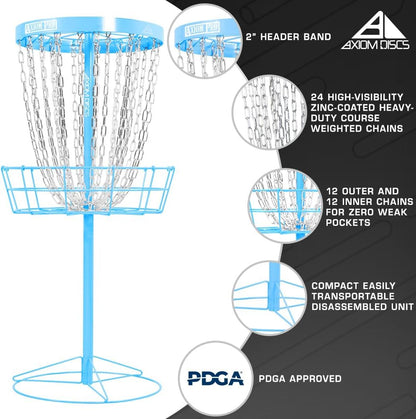 Axiom Discs Pro 24-Chain Disc Golf Basket