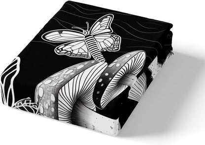 Feelyou Drum Kit Bed Sheets Musical Instruments Fitted Sheet for Kids Boys Teens Classical Rock Music Bedding Set Vinyl Record Sheets Set Bedroom Collection 2Pcs Twin Size,No Flat Sheet
