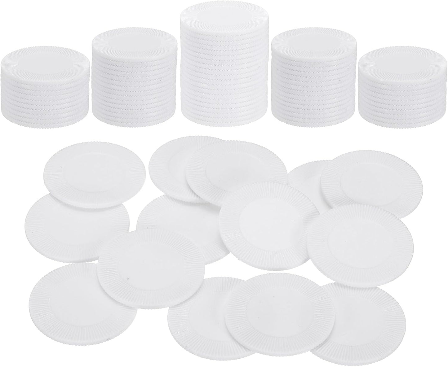 uxcell 100Pcs Plastic Poker Chips, 1 Inch Mini Bingo Chips Learning Counters Counting Counters Disks Markers Opaque Game Tokens for Game Play Math Counting, Blue, Pattern
