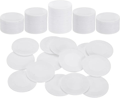 uxcell 100Pcs Plastic Poker Chips, 1 Inch Mini Bingo Chips Learning Counters Counting Counters Disks Markers Opaque Game Tokens for Game Play Math Counting, Blue, Pattern