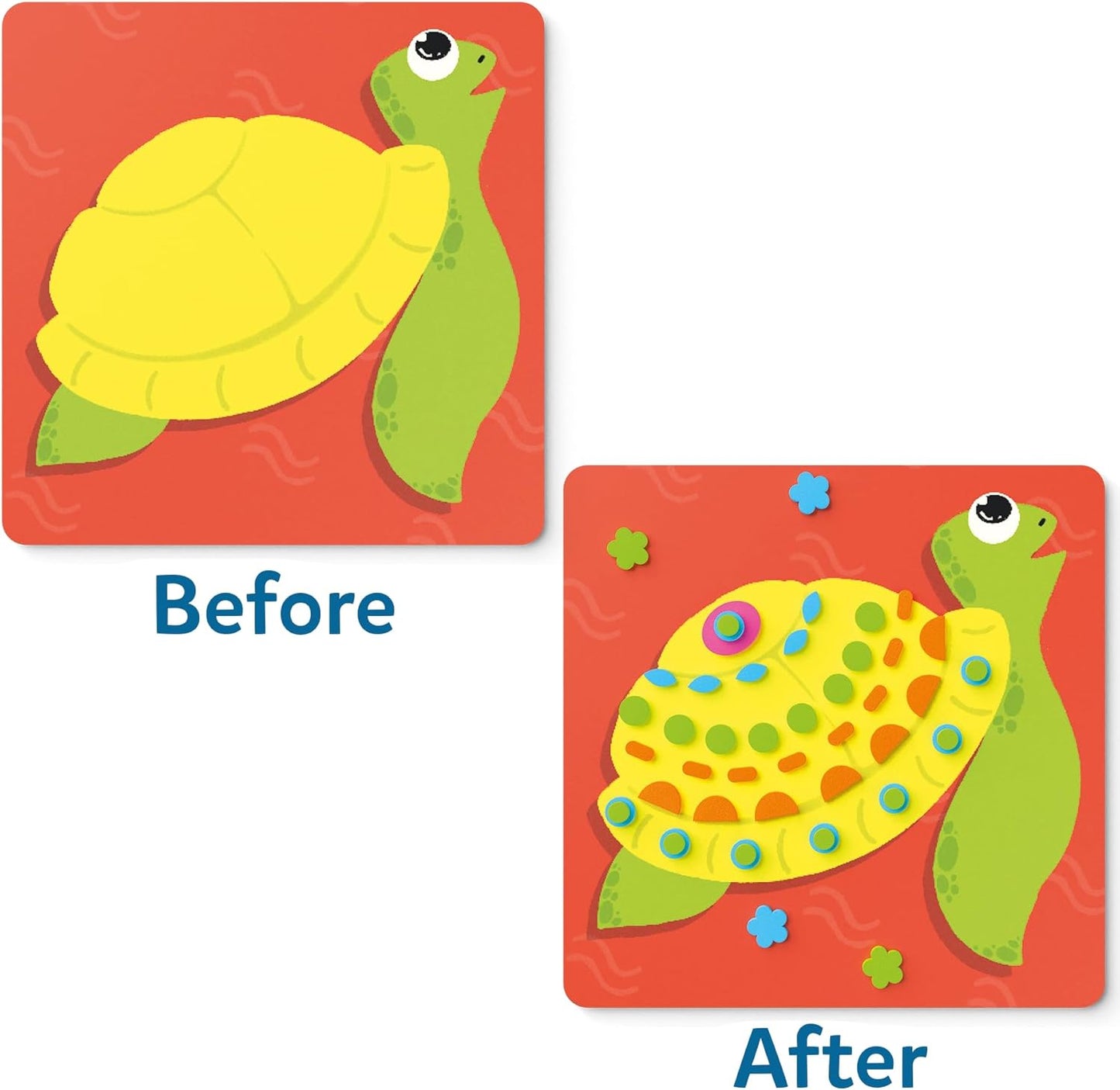 Skillmatics Foam Sticker Art Activity - Animals, Mess-Free Fun for Kids, 800+ 3D Foam Stickers, DIY Felt Craft Kits, Gifts for Boys & Girls Ages 3, 4, 5, 6, 7