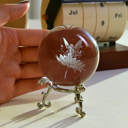 3D Solar System Crystal Ball Universe Gifts 60mm Glass Astronomy Globe Decor Science Planets Model Gift Space Themed Gifts for Space Enthusiasts and Model Collectors