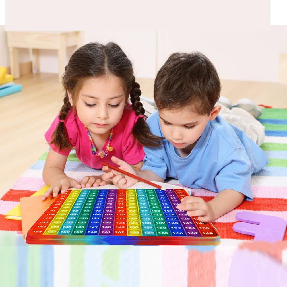 Multiplication Game Table 12 X 12 Math Flash Cards 3rd Grade Fingertip Fidget POP Toy Board Create a Variety of Multiplication additions for Teachers