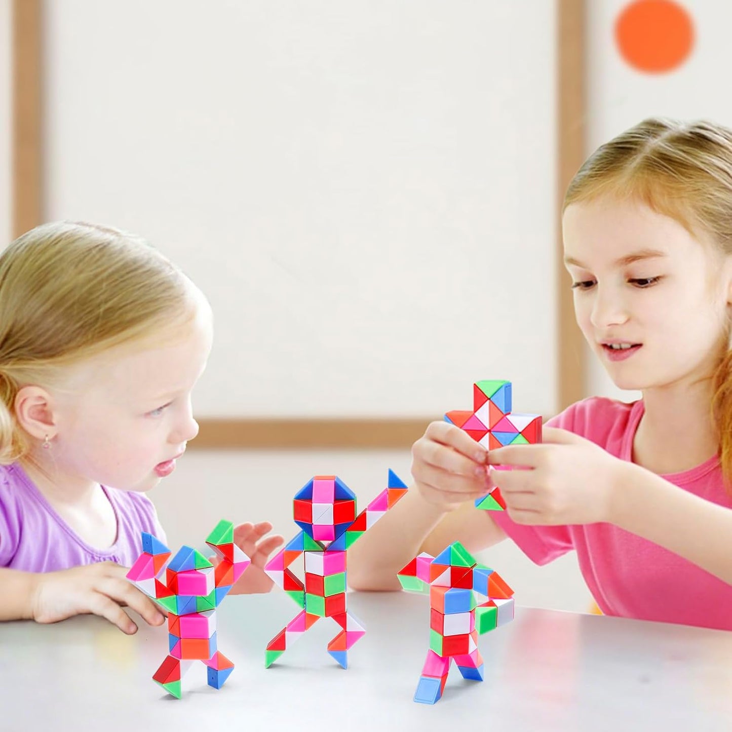 Mini Fidget Snake Cube Toys 30PCS Party Favors Bulk-Goodie Bag Stocking Stuffers for Kids, Treasure Box Toys for Classroom Reward, Quiet Sensory Travel Toy for Ages 4-8, Gift for Kids Birthday