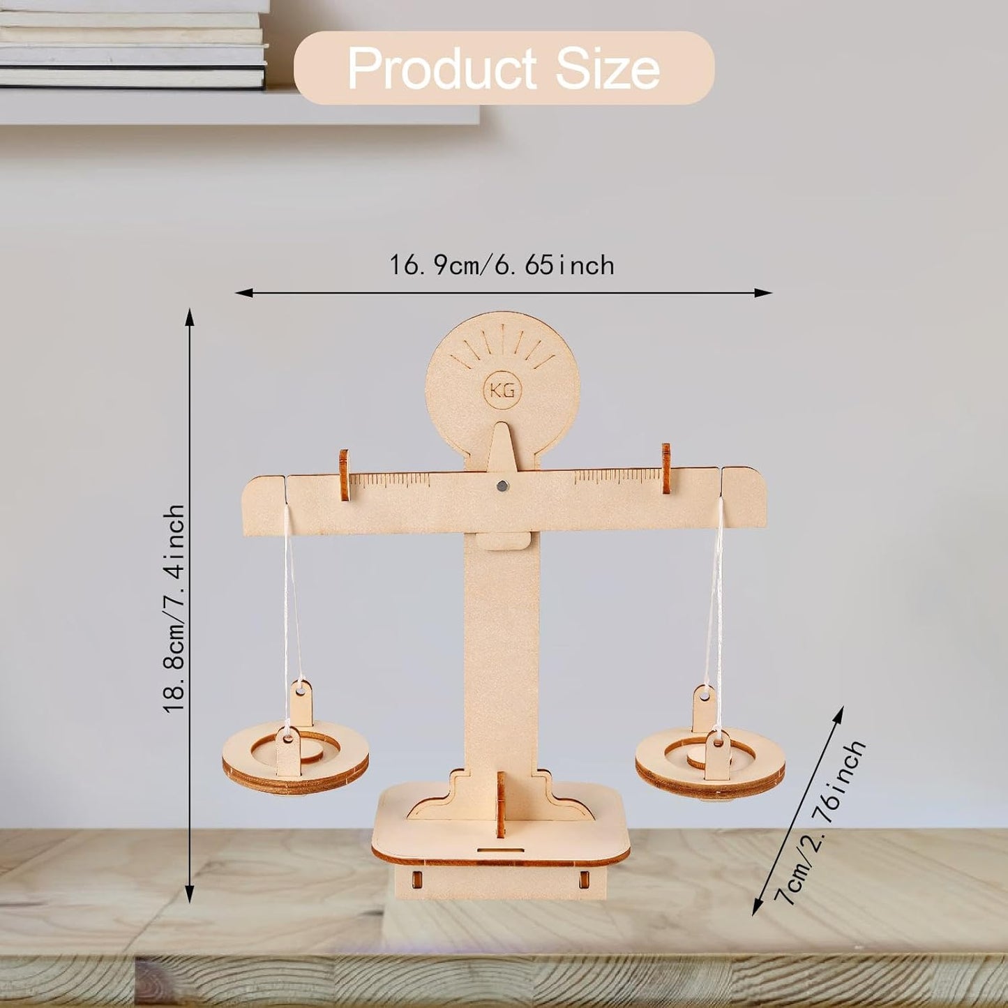 DIY Wooden Balance Scale Kit Math Balance Beam Building Kit for