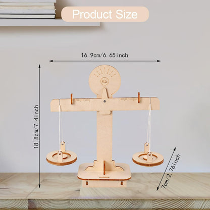 DIY Wooden Balance Scale Kit Math Balance Beam Building Kit for
