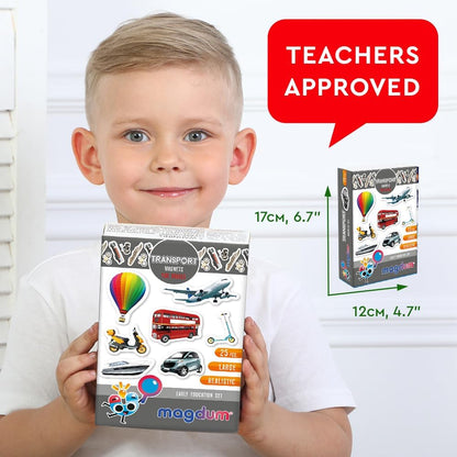 Solar System Fridge Magnets for Kids - Magdum - 22 Realistic Space Magnets for Toddlers - Real Refrigerator Magnets - Planets for Kids – Magnetic Universe - Science Toys for Children - Astronomy Gifts